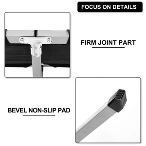 Portable Folding Camping Cot. 74.8 in. x 24.8 in. x 17 in. in Black