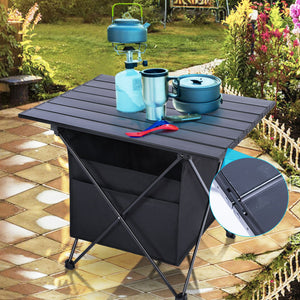 Portable Camping Table with Storage Bag. Size: Mideum