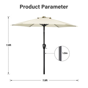 Steel Market Outdoor Patio Umbrella
