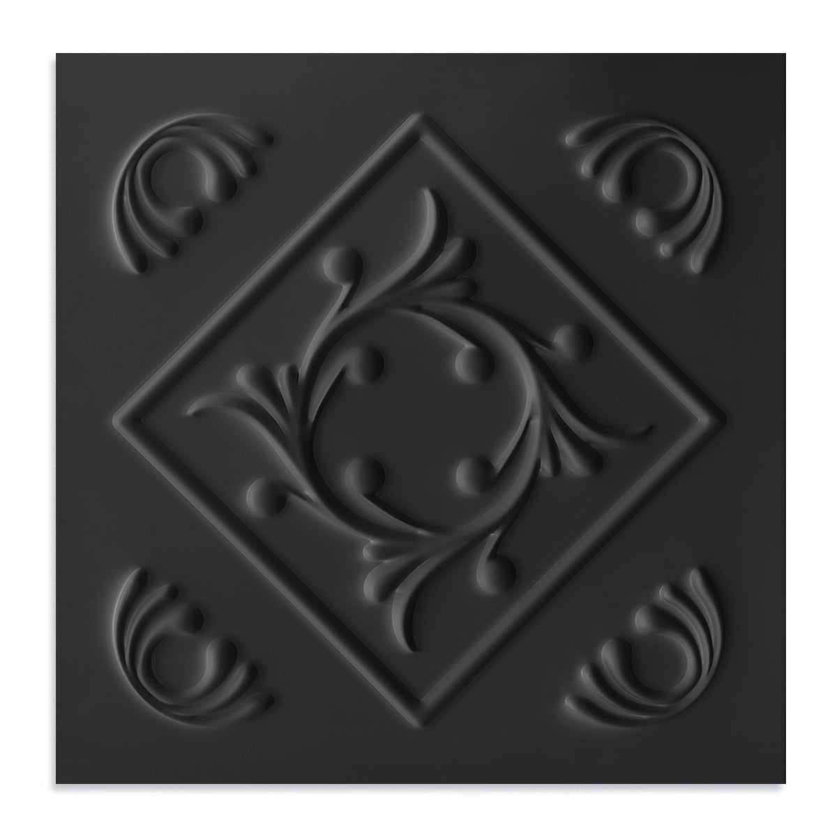 2 ft. x 2 ft. Diamond Wreath PVC Lay-in Ceiling Tile (48 sq. ft./case)