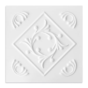 2 ft. x 2 ft. Diamond Wreath PVC Lay-in Ceiling Tile (48 sq. ft./case)