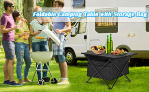 Portable Camping Side Table with Storage Bag. Size: Small