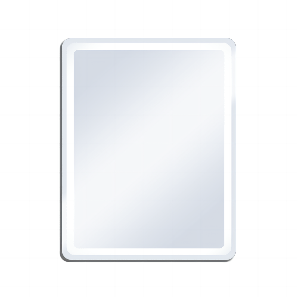 27.5 in. W x 35.4 in. H Rectangular Frameless Large Wall Anti-Fog Dimmable LED Bathroom Vanity Mirror