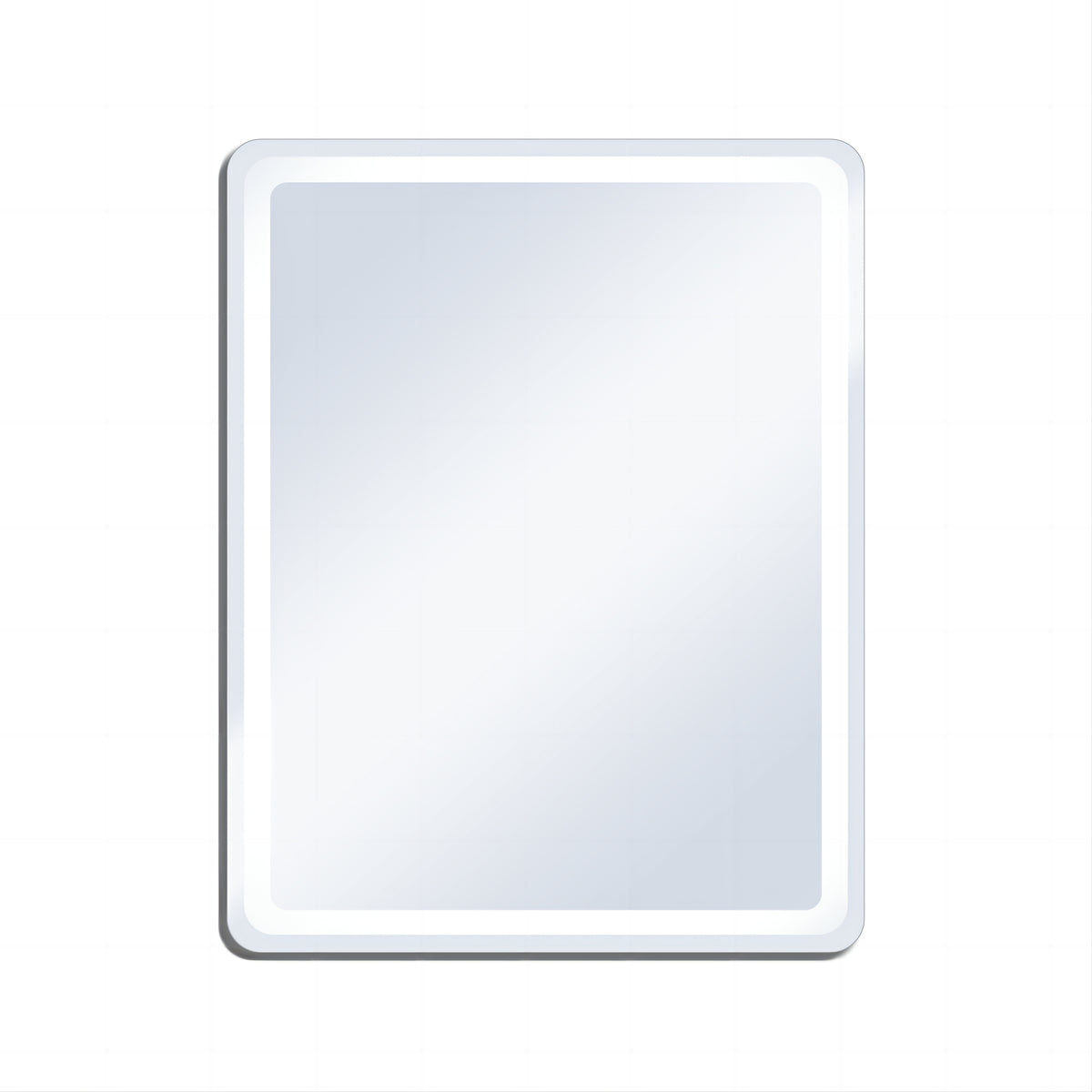 27.5 in. W x 35.4 in. H Rectangular Frameless Large Wall Anti-Fog Dimmable LED Bathroom Vanity Mirror