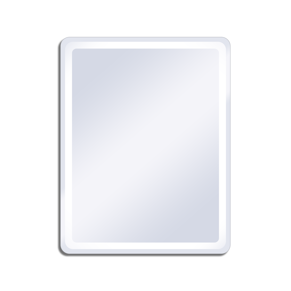 27.5 in. W x 35.4 in. H Rectangular Frameless Large Wall Anti-Fog Dimmable LED Bathroom Vanity Mirror