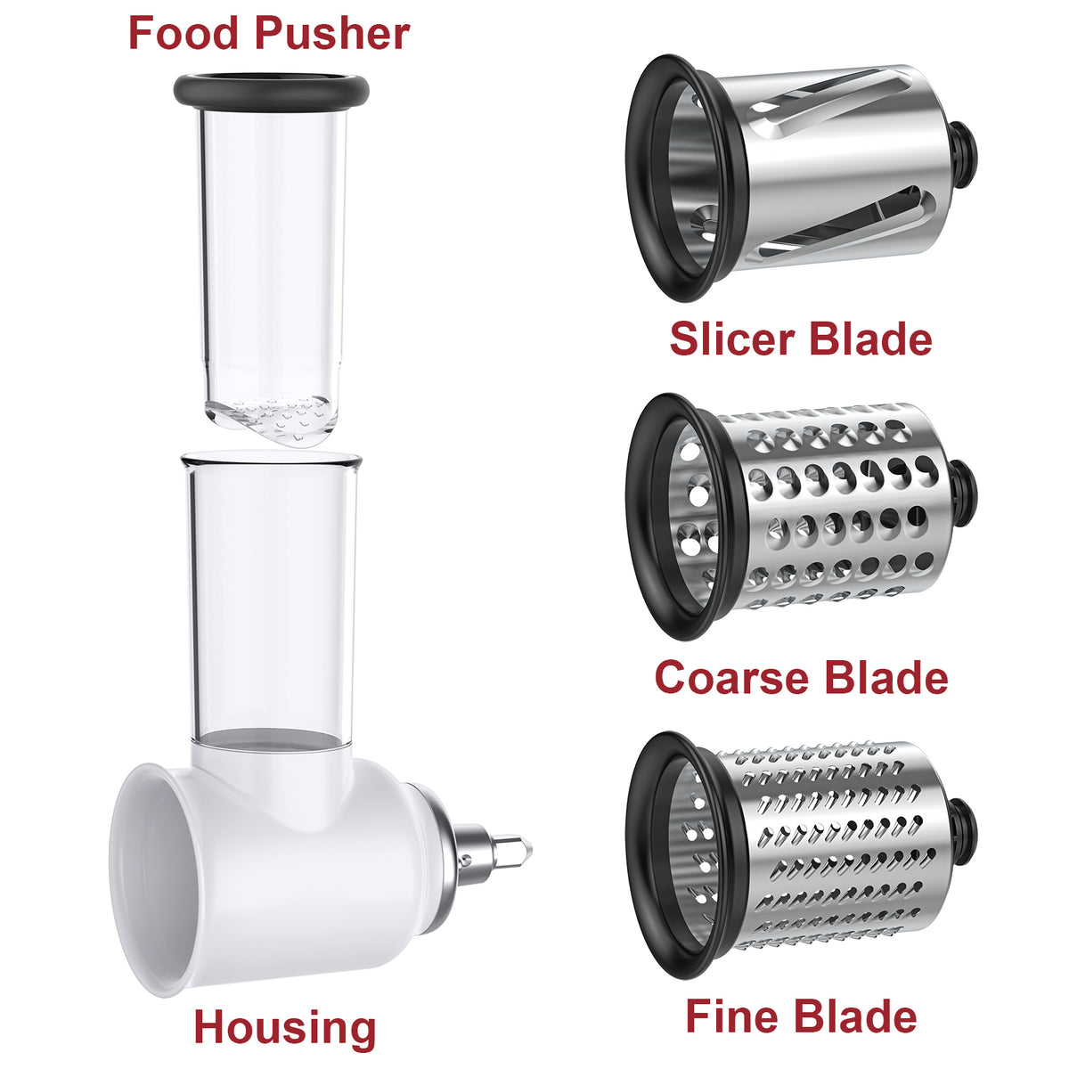 Slicer Shredder Attachment for KitchenAid Stand Mixers, Vegetable Kitchenaid, Cheese Grater