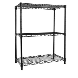 3-Tier Steel Wire Shelving with Wheels