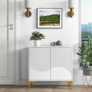 two-door decorative cabinet with modern style