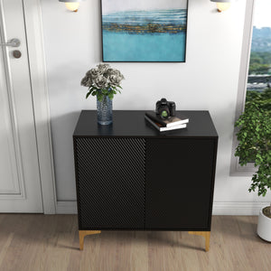 two-door decorative cabinet with modern style