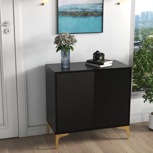 two-door decorative cabinet with modern style