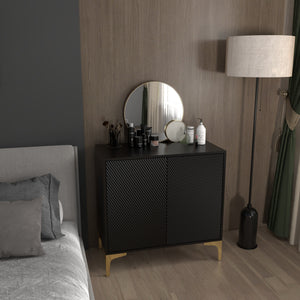 two-door decorative cabinet with modern style