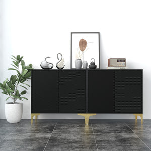 two-door decorative cabinet with modern style