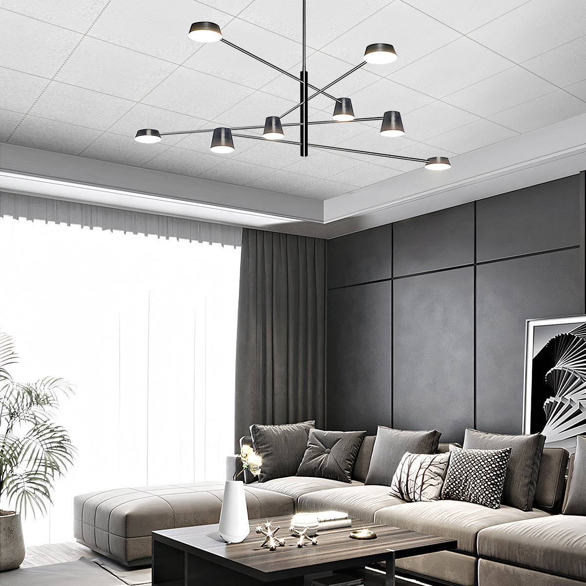 2 ft. x 2 ft. PVC Lay-in Ceiling Tile (48 sq.ft./case)