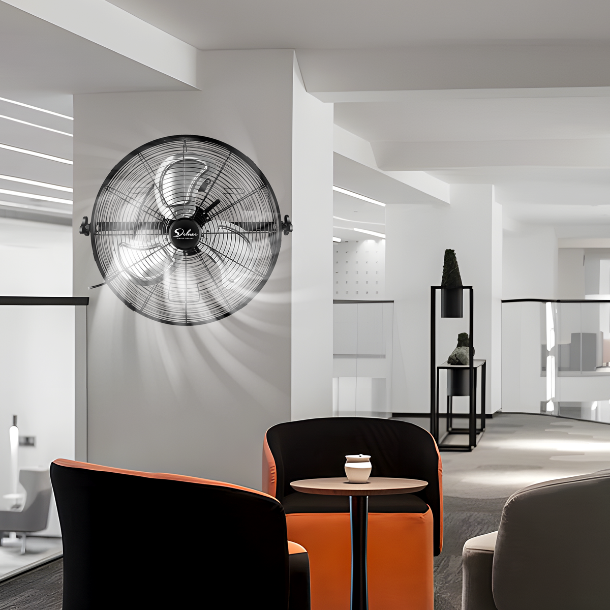 20 in 3-speed Switches industrial Wall-Mount Fan in Adjustable Tilt