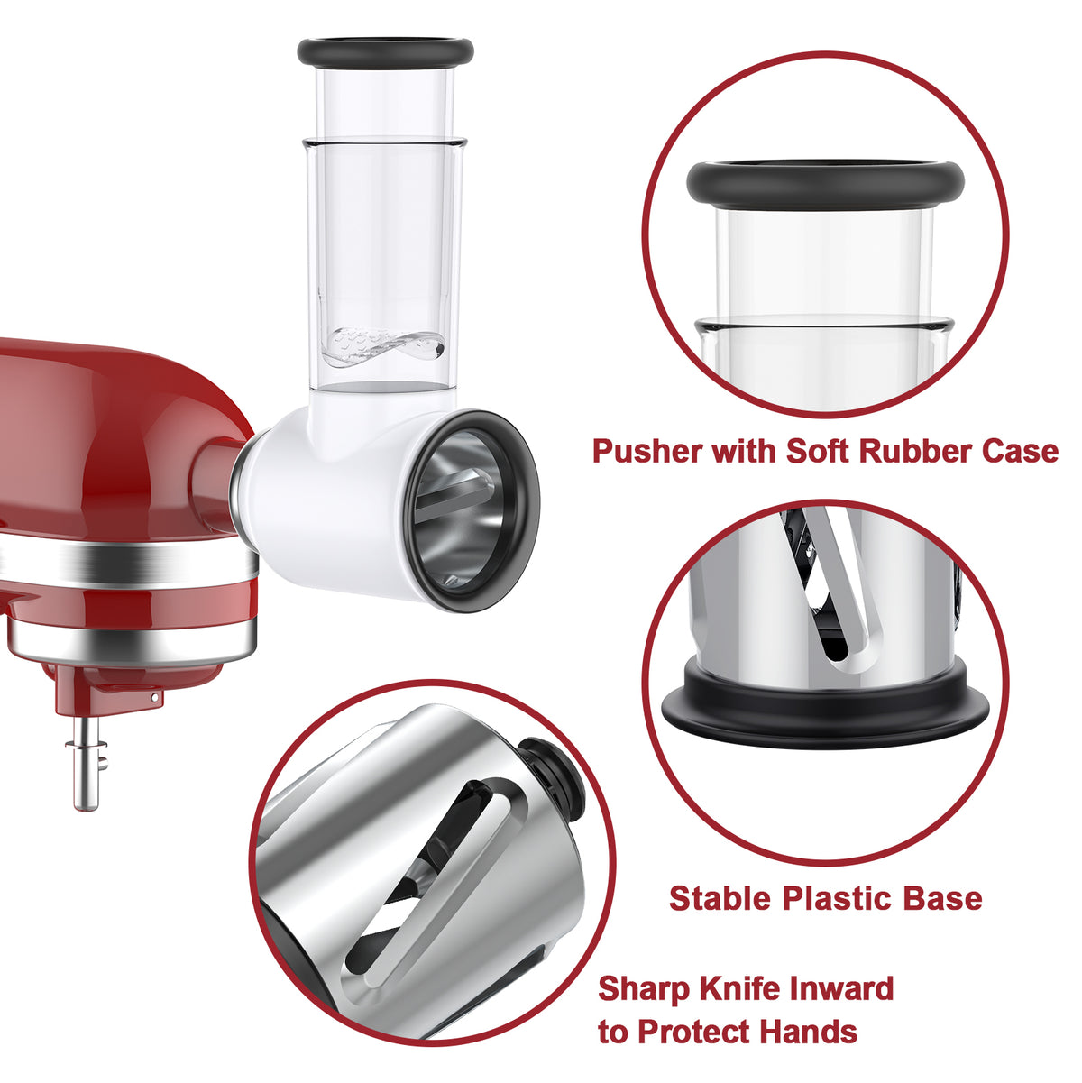 Slicer Shredder Attachment for KitchenAid Stand Mixers, Vegetable Kitchenaid, Cheese Grater