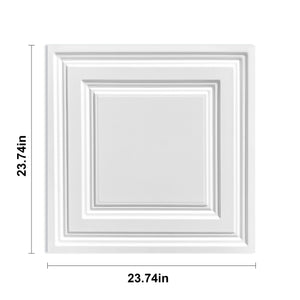 2 ft. x 2 ft. Line Art PVC Lay-in Ceiling Tile (48 sq. ft./case)