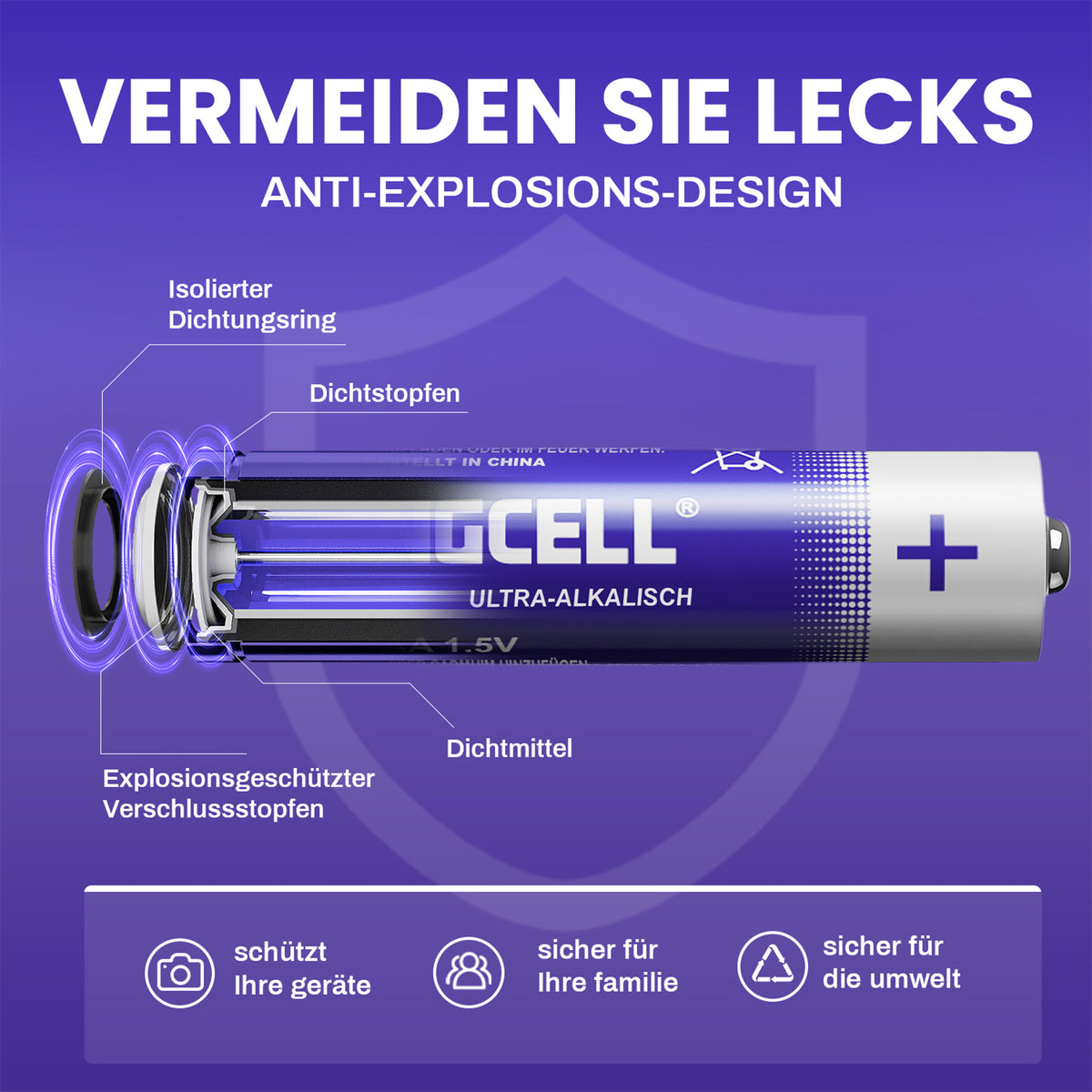 AA Batteries 16 Pack, High-Performance Double A Batteries with Ultra Long-Lasting