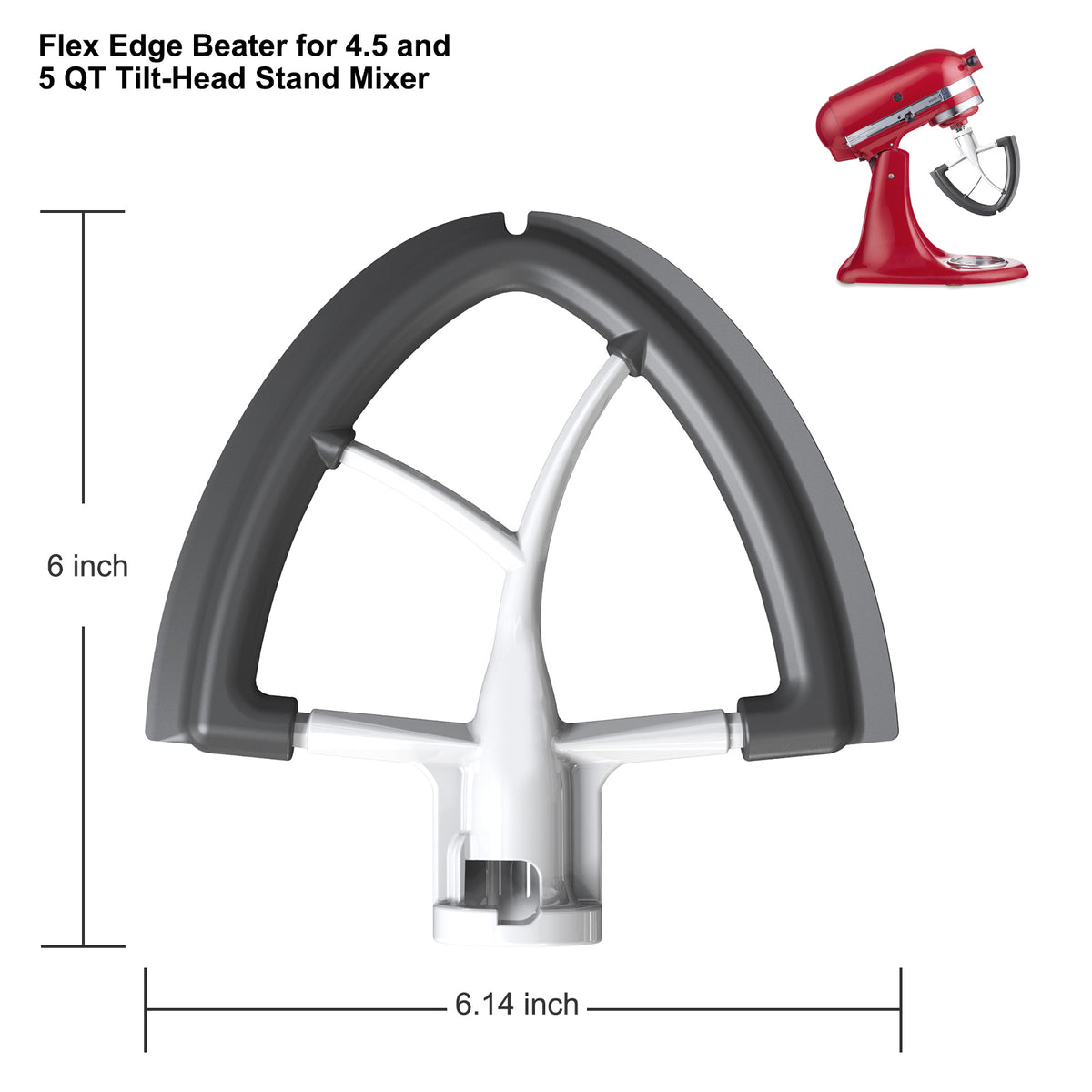 Kitchen Blender Flex Edge Beater Paddle Tilt-Head Stand Mixer Blade Attachment For KitchenAid