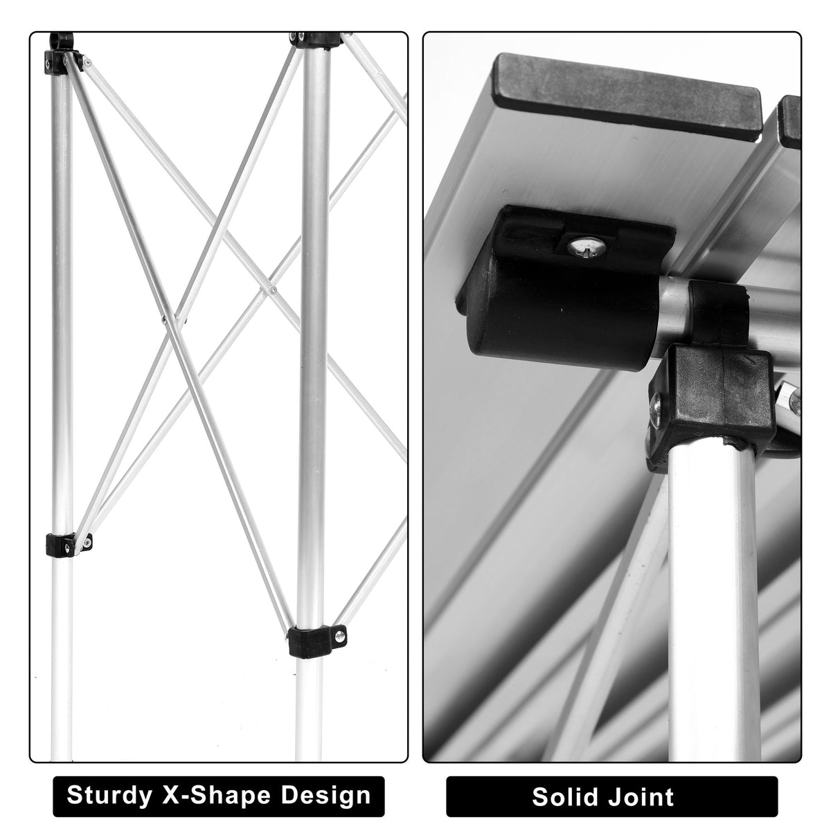 28 in. Square Portable Folding Aluminum Picnic Table in Sliver