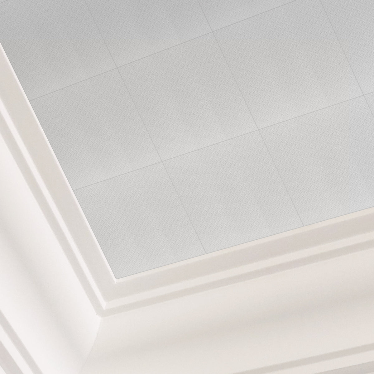 PVC 2 ft. x 2 ft. Plaid Embossing in Ceiling Tile (48 sq.ft./case)