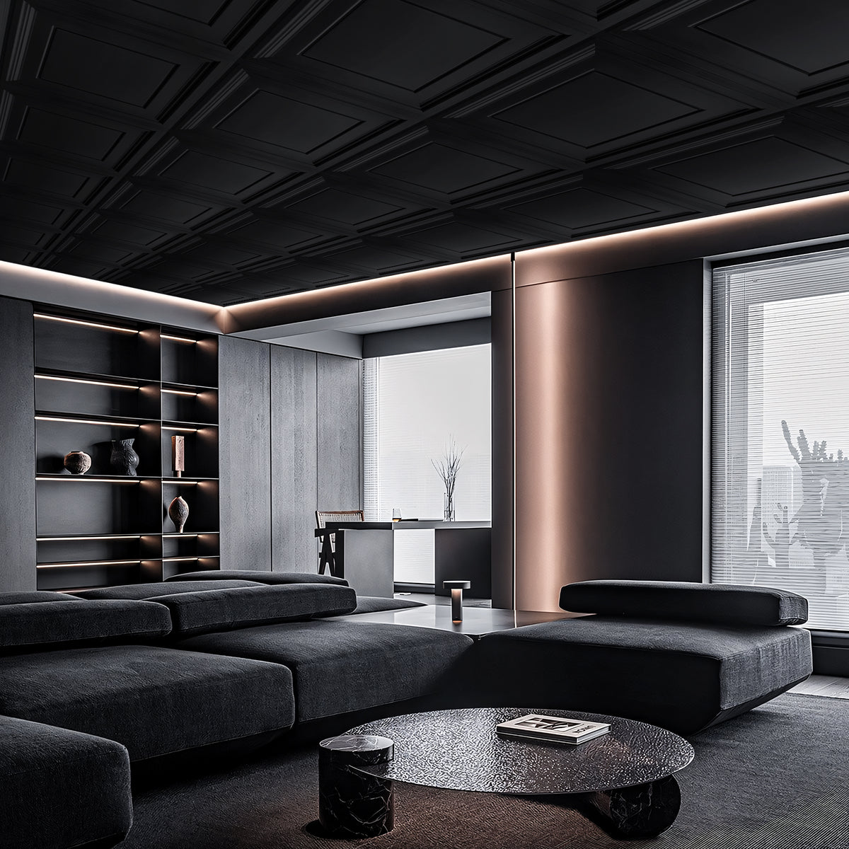 PVC 2 ft. x 2 ft. Drop in Ceiling Tile (48 sq.ft./case)