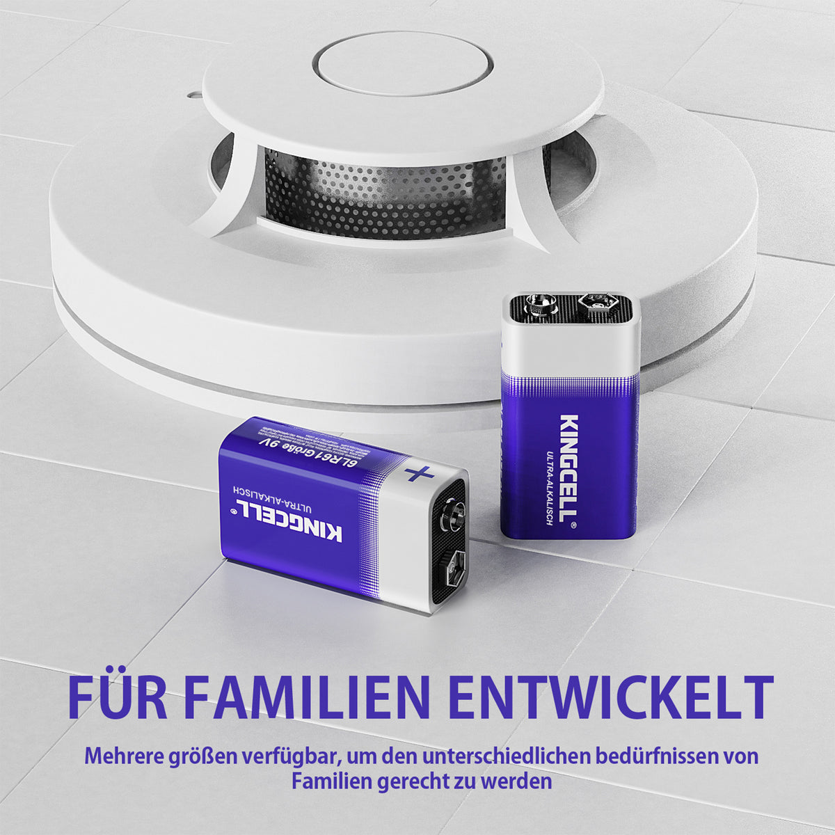 9V Batteries 4 Pack, Alkaline Hight Performance 9 Volt Battery