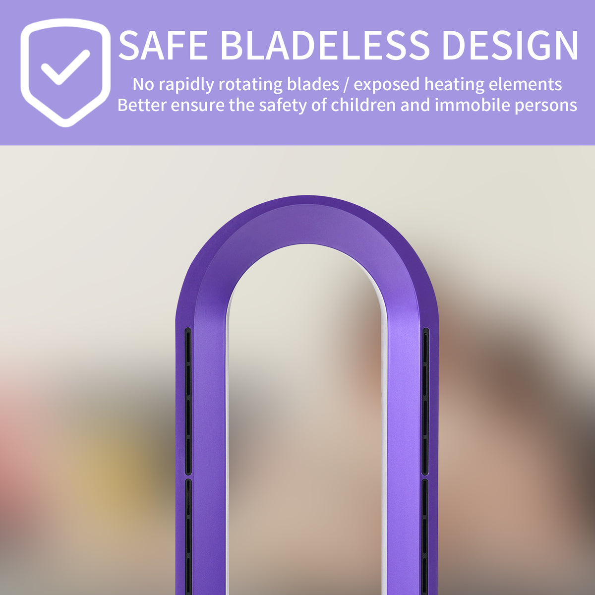 32 in. Bladeless Tower Cool Fan and Heater Fan Combo Ideal For Four Season Available