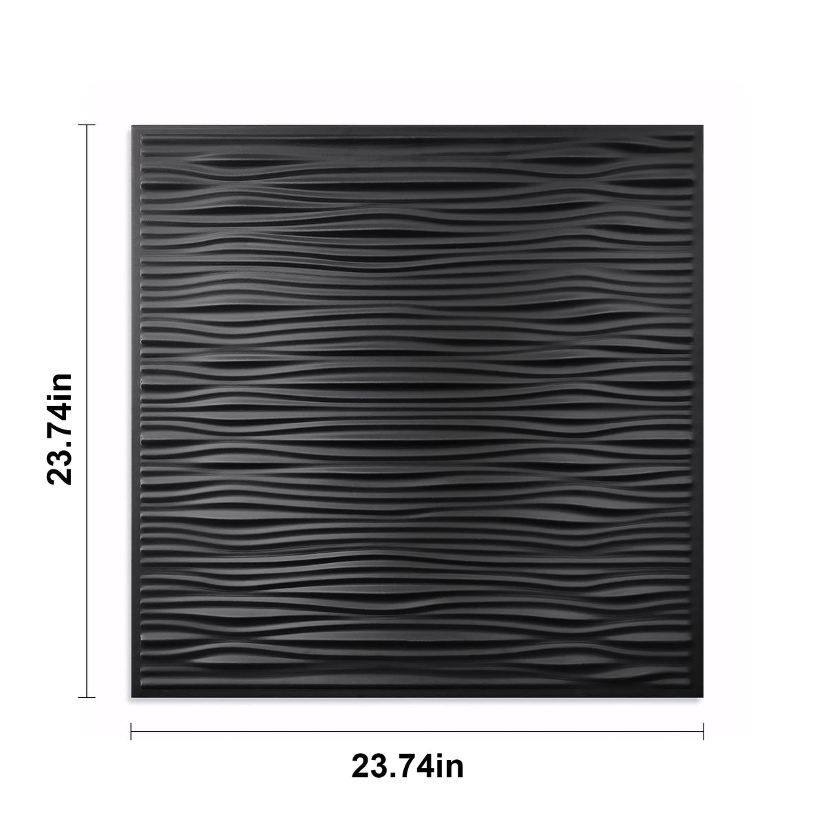 2 ft. x 2 ft. Wavy pattern PVC Lay-in Ceiling Tile (48 sq. ft./case)