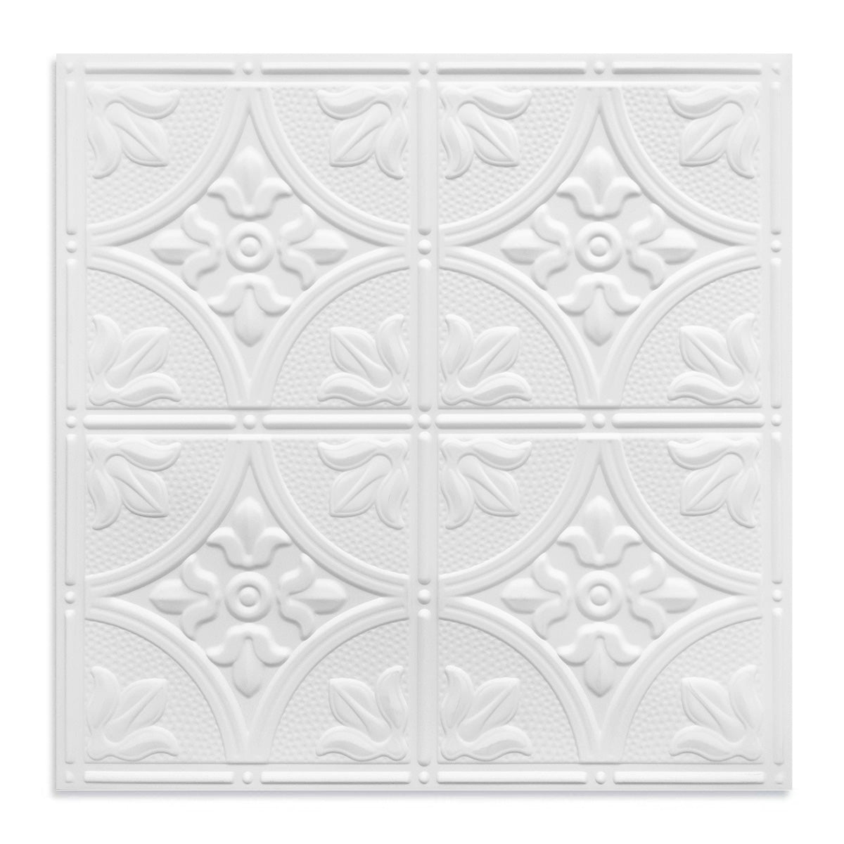 PVC 2 ft. x 2 ft. Traditional Embossing Pattern Drop in Ceiling Tile (48 sq.ft./case)