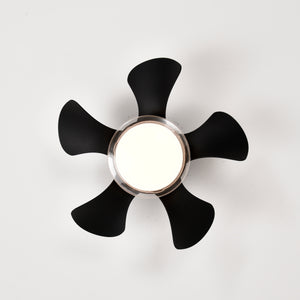 21 in. Ceiling Fan with LED Lights Remote Control,Pedestal Fan in BLACK, Quiet Reversible DC Motor, 3 Color Temperature