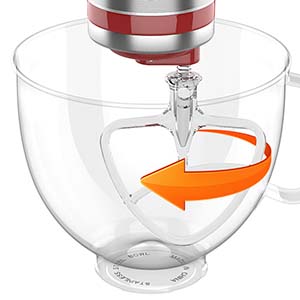 Kitchen Electric Stand Food Mixer Blender Attachment Stainless Steel Bowl For KitchenAid