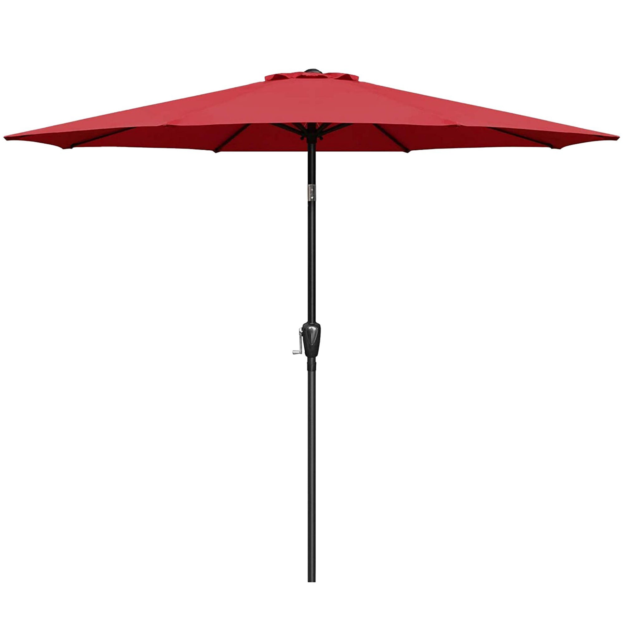 9 ft. Steel Market Tilt Patio Umbrella in Red