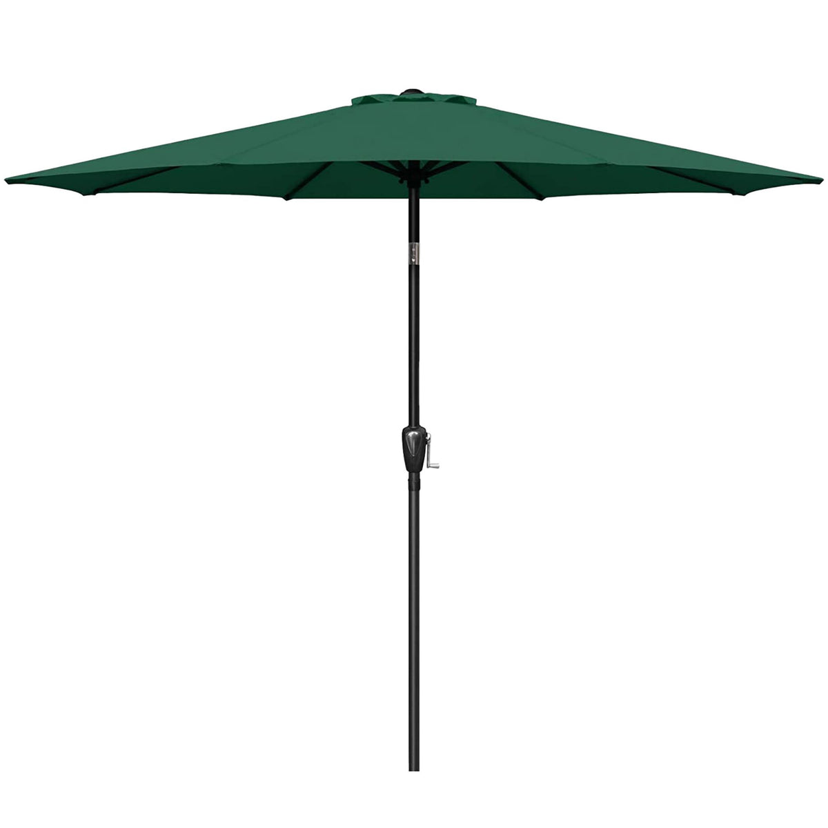 9 ft. Steel Market Tilt Patio Umbrella in Green