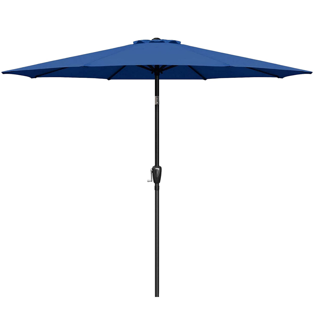 9 ft. Steel Market Tilt Patio Umbrella in Blue