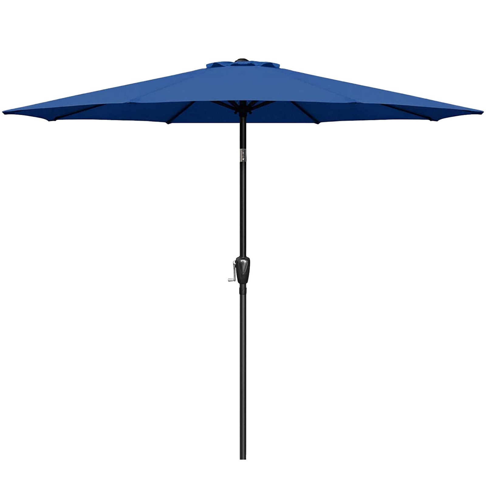 9 ft. Steel Market Tilt Patio Umbrella in Blue