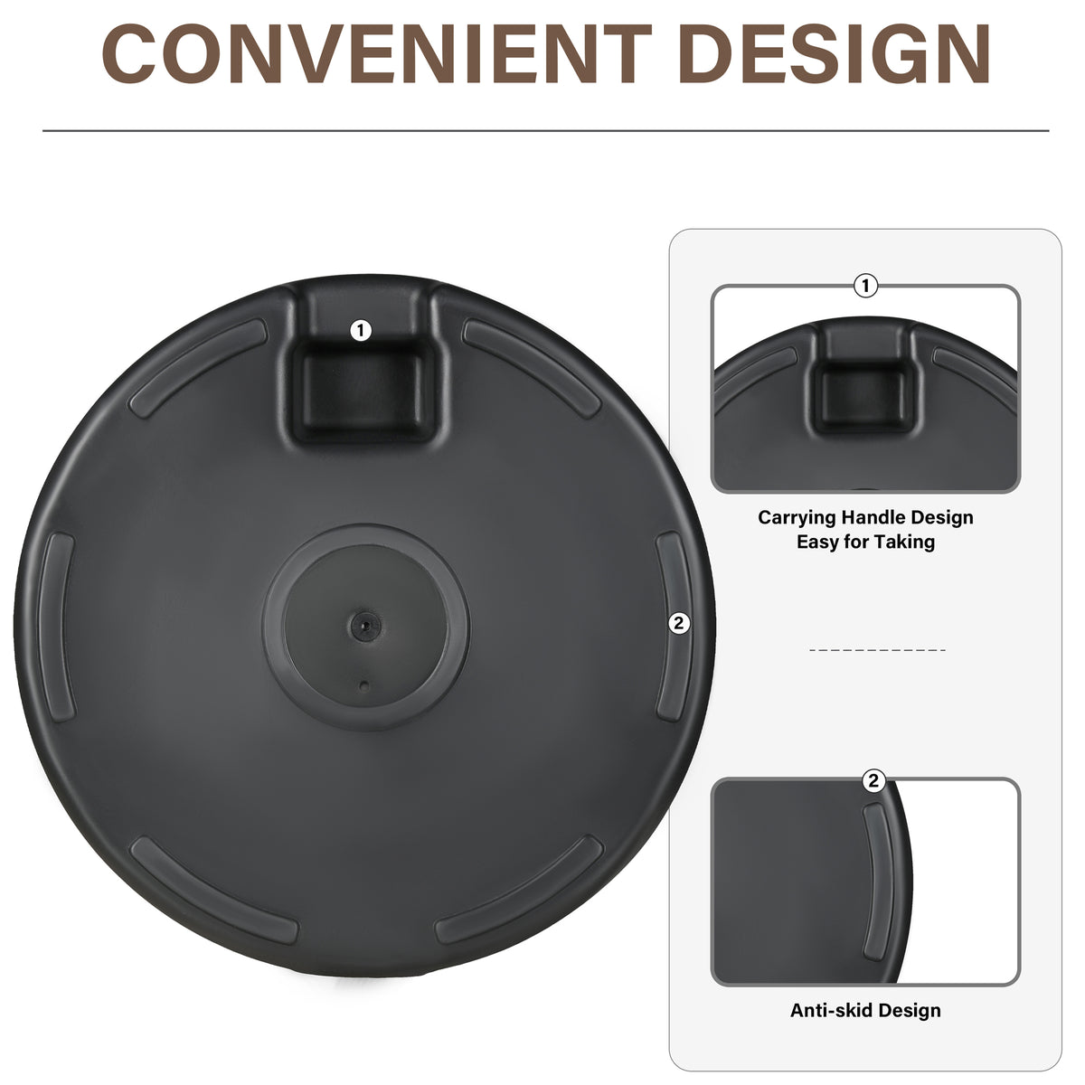 9 ft. Steel Market Tilt Patio Umbrella in Red with Free Standing Base