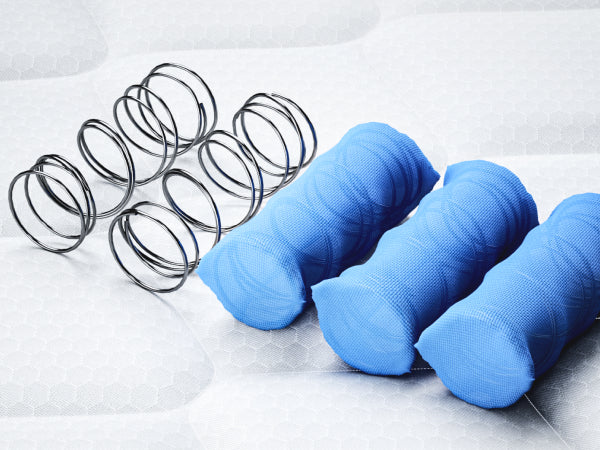 Queen Medium Firm Hybrid Knitted Fabric Cover Pocketed Spring 10 in. Bed-in-a-Box Mattress