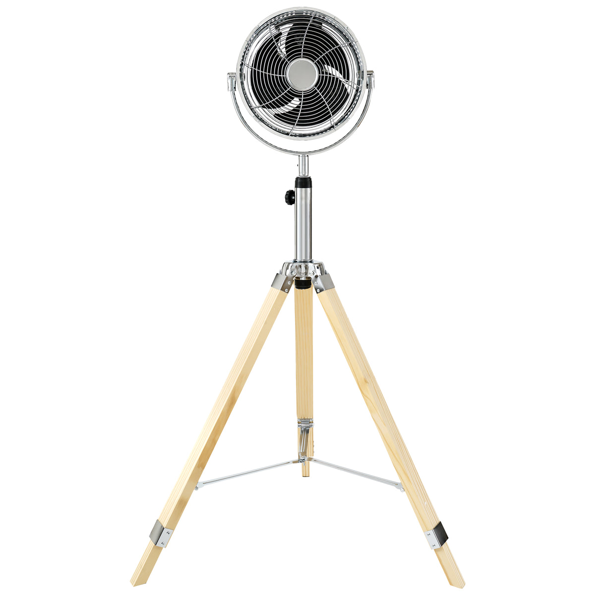 Adjustable-Height 52 In Tripod Pedestal Fan Multiple Wide Angle Standing Fan