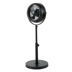 Simple Deluxe Industrial Retro Pedestal Fan 360° Rotatable Stand Fan 3 Speed Adjustable