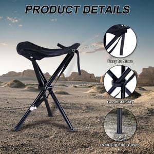 18.9 in x 1.65 in. , Black Ultralight Camping Chair Made of Premiun material