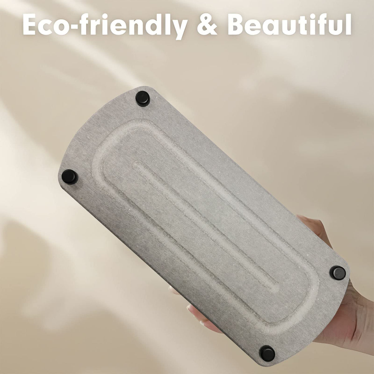 2PCS Fast Instant Drying Stone Tray Under-sink Brush Soap Storage Organizer