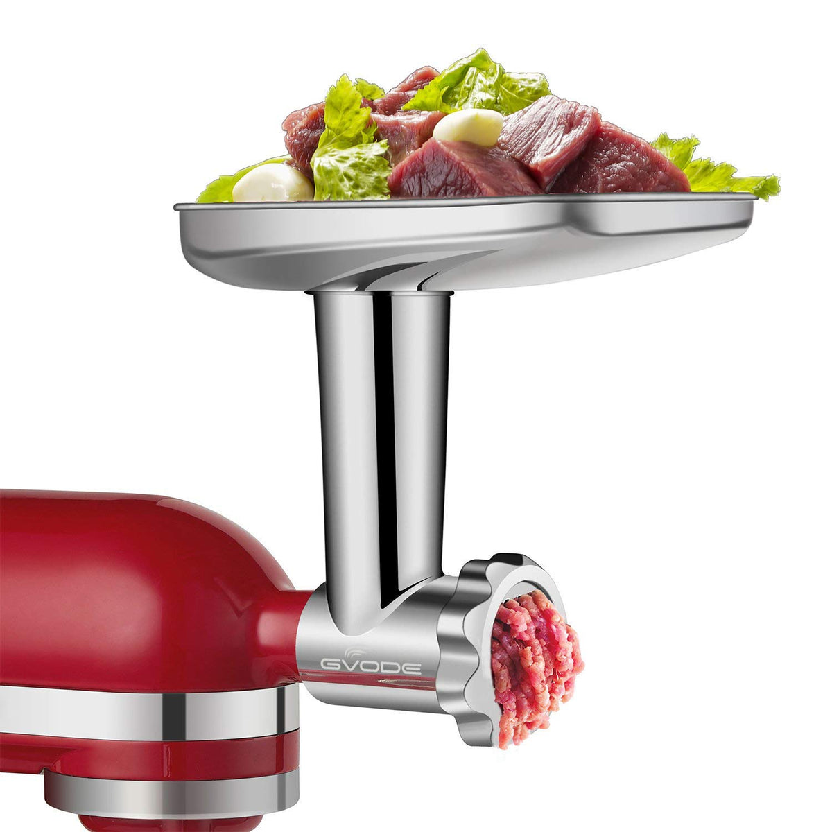 Stainless Steel Meat Grinder Attachment for KitchenAid Stand Mixers