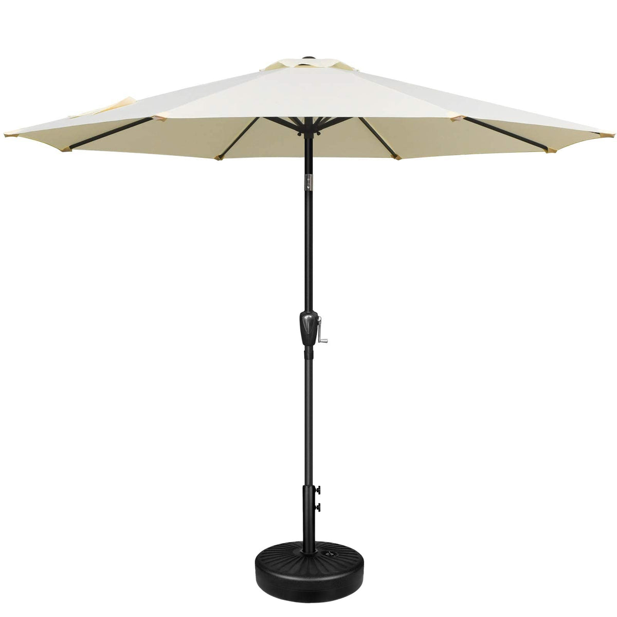 9 ft. Steel Market Tilt Patio Umbrella in Beige